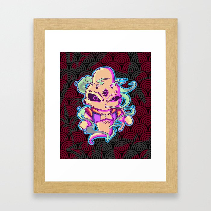 Kamikaze Ghost Buu Framed Art Print