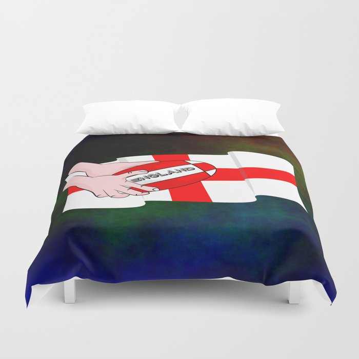 England Rugby Flag Duvet Cover By Mailboxdisco Society6
