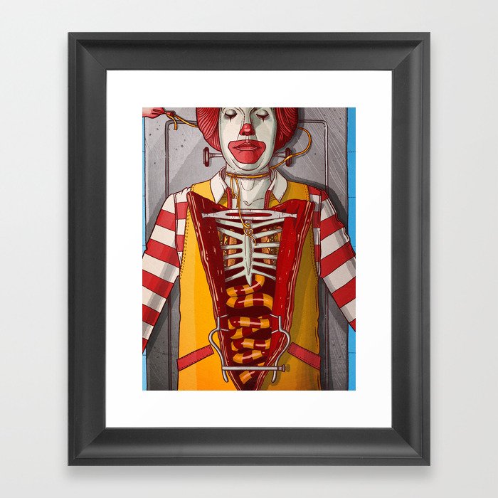 Clown Framed Art Print