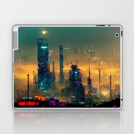 Postcards from the Future - Nameless Metropolis Laptop Skin