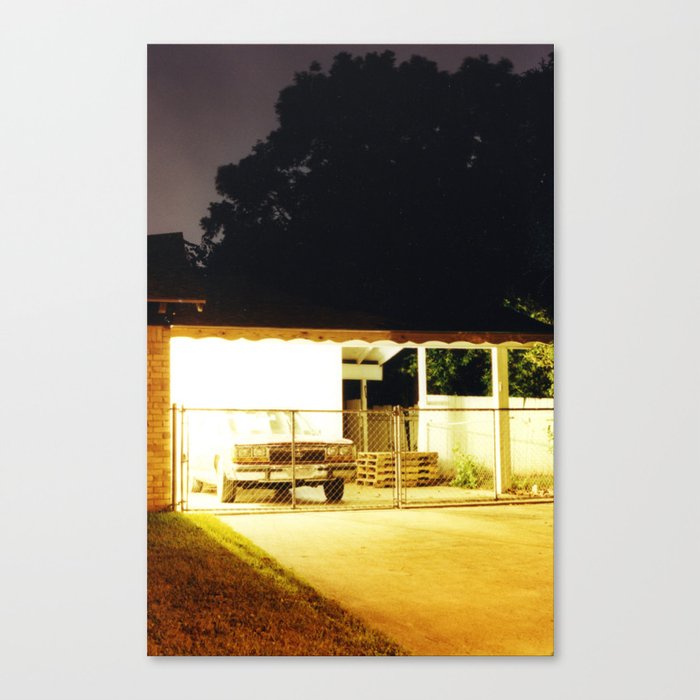 Night Photo Carport Canvas Print By Graceborengasser Society6