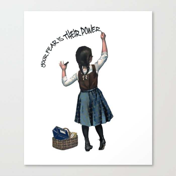 Banksy Ocasio Cortez Resist Protest Usa Canvas Print By Closeddoor Society6