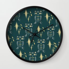 Starry-Eyed Owl Wall Clock