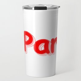 "#Paris" Cute Design. Buy Now Travel Mug