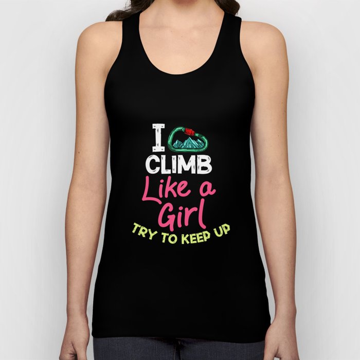 Rock Climbing Women Indoor Bouldering Girl Wall Tank Top