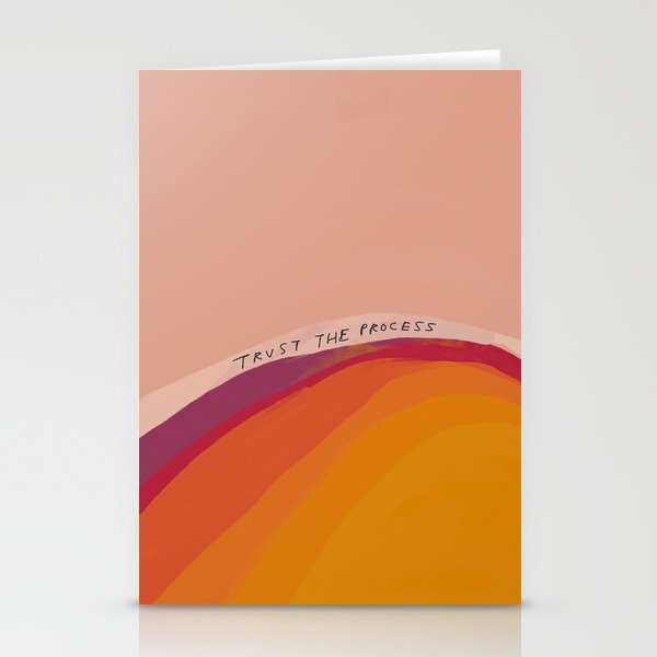 Trust The Process Stationery Cards