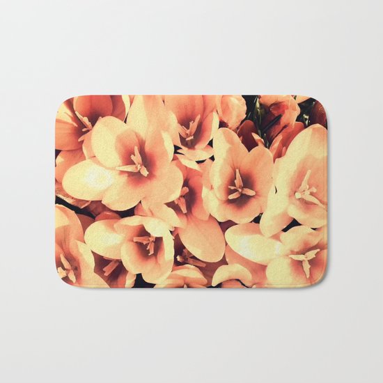 Flowers in the garden Bath Mat
