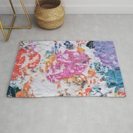 Colorful Abstract Painting Area & Throw Rug