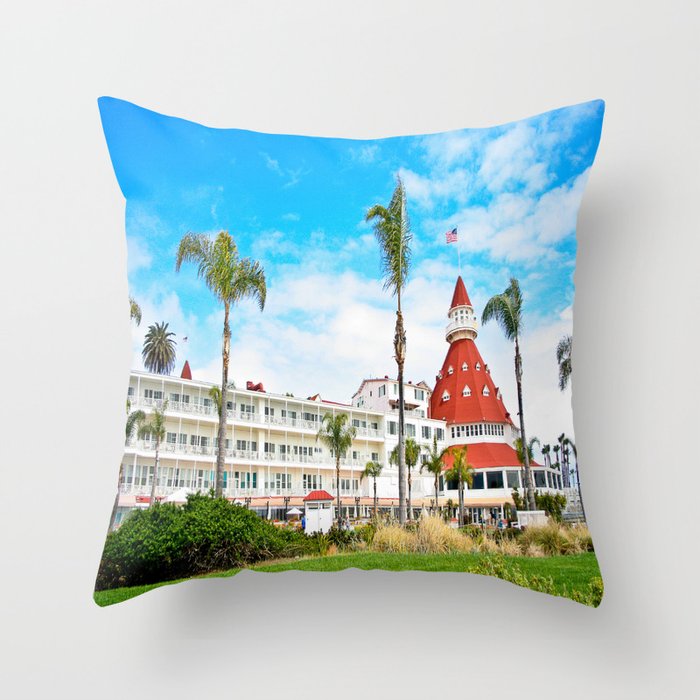 Hotel Del Coronado Throw Pillow