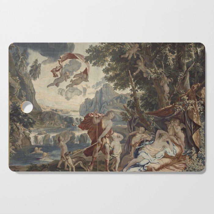 Antique 18th Century 'Venus and Adonis' Flemish Tapestry Cutting Board