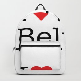 I Heart Belton, TX Backpack | Heart, Typewriter, Tx, Belton, White, Ilovebelton, Red, Love, Iheartbelton, Texas 