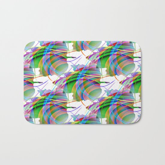 Maple Leaf Abstract Bath Mat