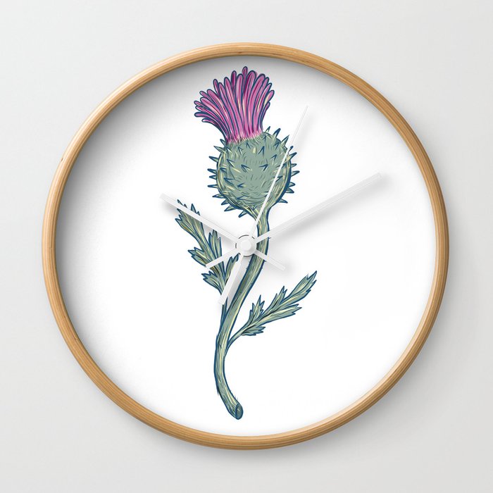 Scottish Thistle Drawing Wall Clock By Patrimonio Society6 18 january 2011, 18:37 (utc). scottish thistle drawing wall clock by patrimonio