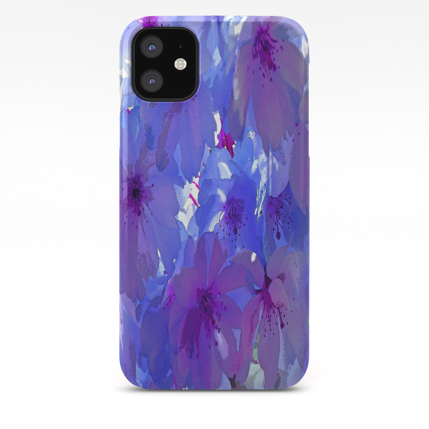 Blue Cherry Blossoms iPhone 11 case Blue Cherry Blossoms iPhone 11 case