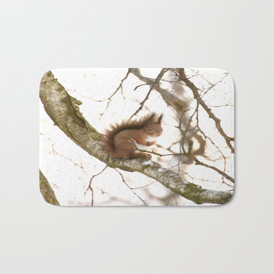 Little Friend On The Branch Bath Mat