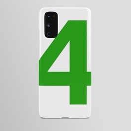 Number 4 (Green & White) Android Case