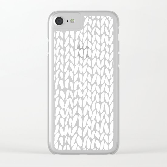 Hand Knitted Loops Clear iPhone Case