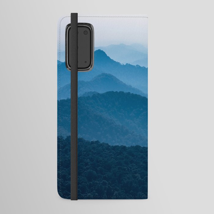 Blue mountains in Springbrook National Park, Queensland, Australia Android Wallet Case