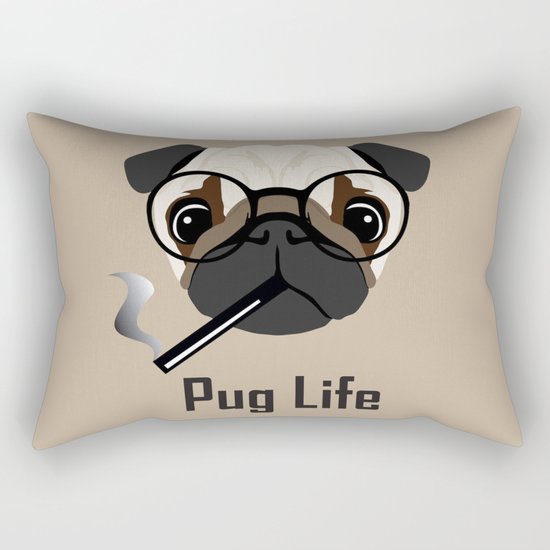 Pug Life Rectangular Pillow
