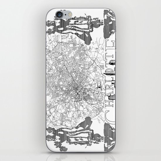 Charlotte Map iPhone & iPod Skin