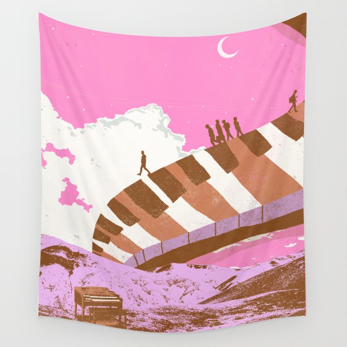 MUSICAL STAIRWAY Wall Tapestry