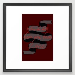 Bella, where the hell have you been, loca Framed Art Print