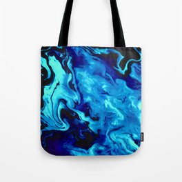 Blue Swirls Tote Bag