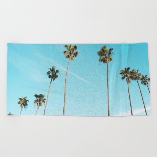 Palm Tree Sunshine Beach Towel
