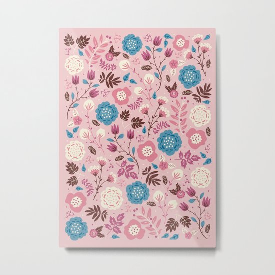 Pretty Pink Metal Print