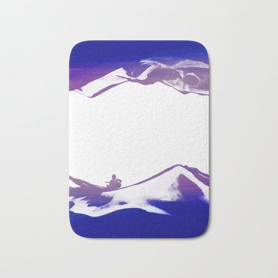 Purple Song of isolation Bath Mat