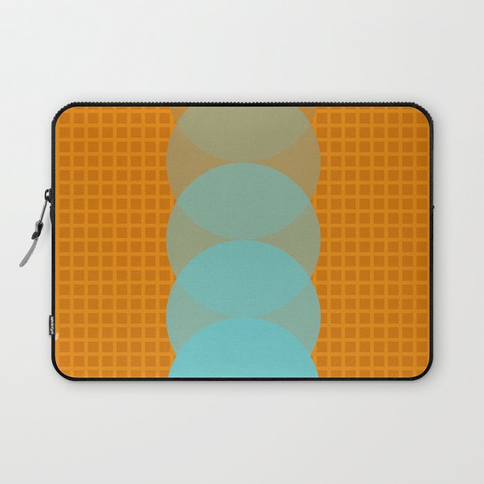 Grid retro color shapes 4 Laptop Sleeve