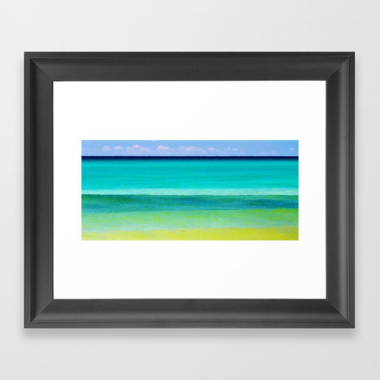 the colors of the sea Framed Art Print