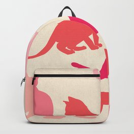 Retro Cats - Pink and Cream Palette  Backpack