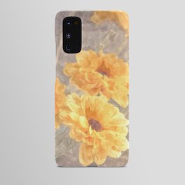 Yellow orange daisies flowers Android Case