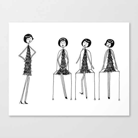 Eloise was never very good at musical chairs Canvas Print