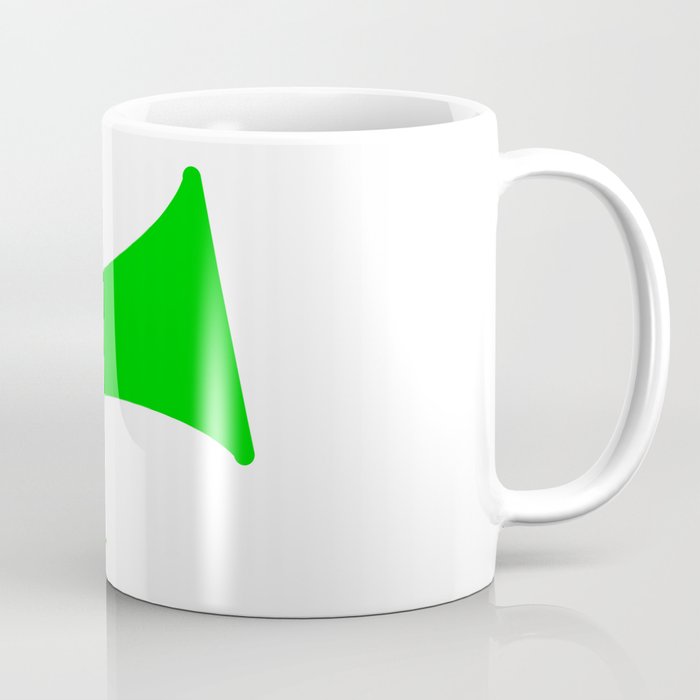 Green Isolated Megaphone Coffee Mug