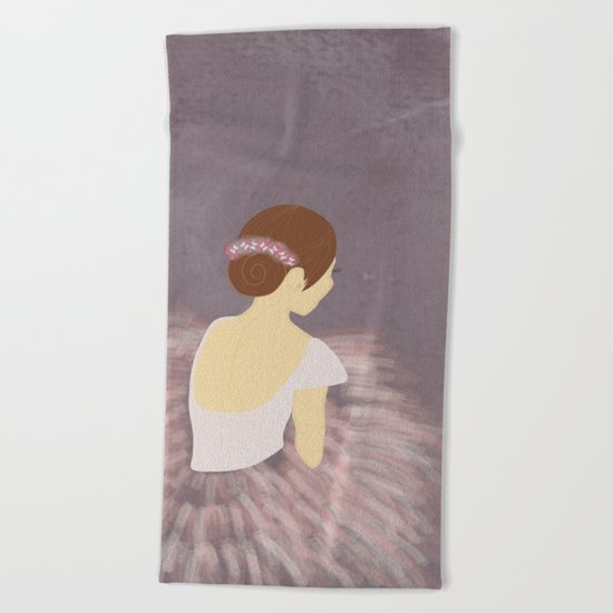 Ballerina Dancer 2 Beach Towel