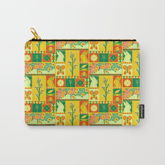 Spring Square Carry-All Pouch