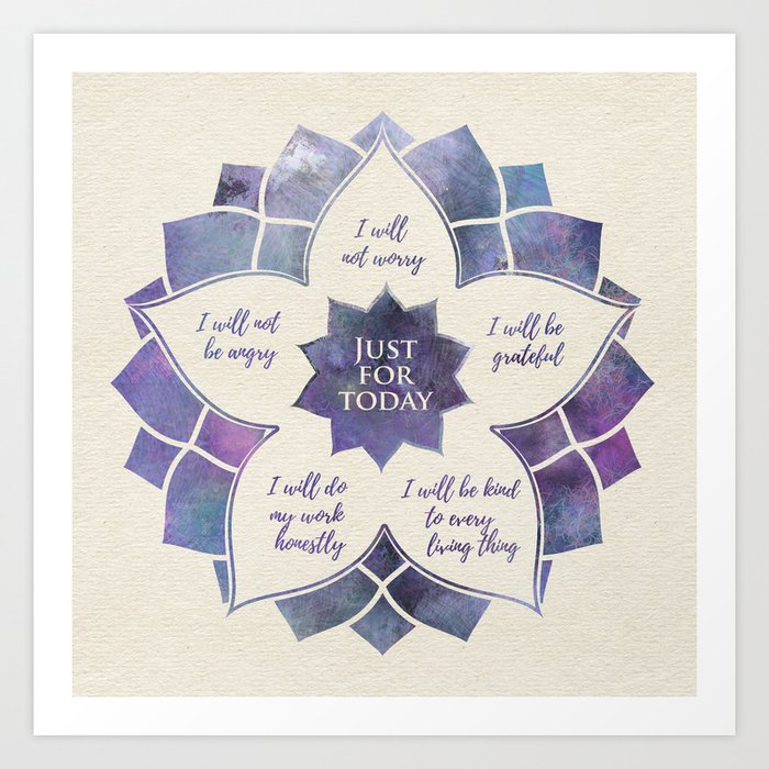 Reiki Principles - Reiki Precepts #10 Art Print