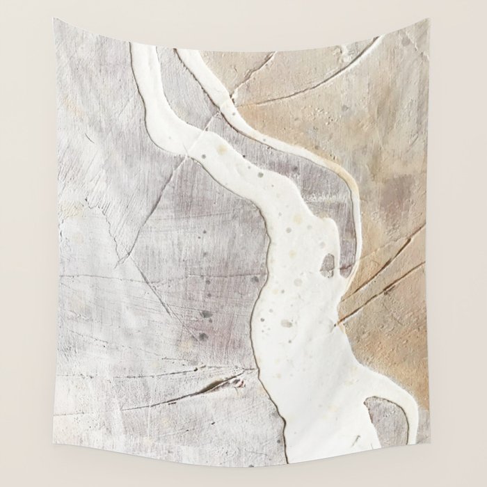 Feels a neutral, textured, abstract piece in whites by Alyssa Hamilton