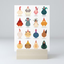 Cute Chicken Mini Art Print