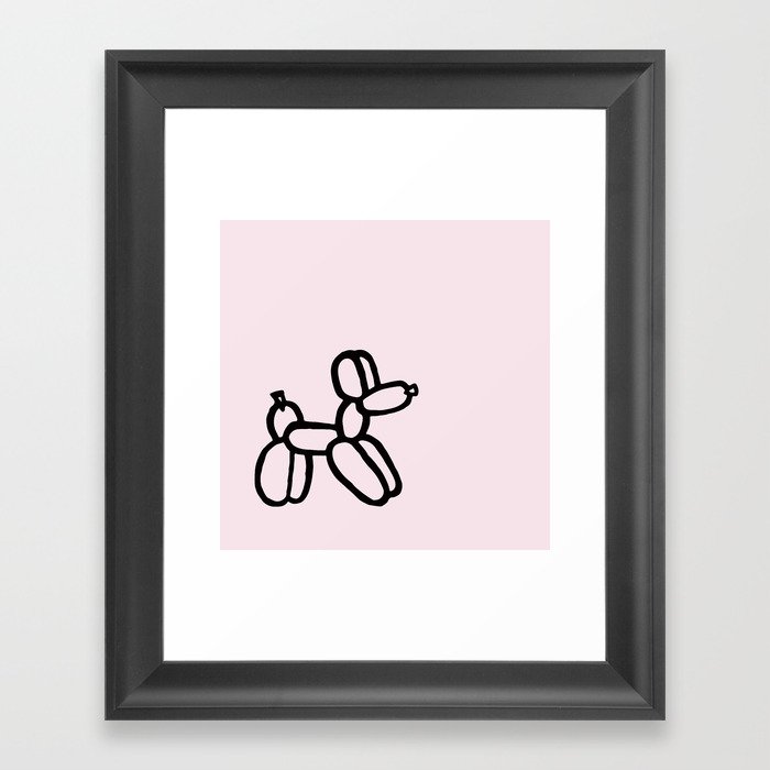 Balloon Dog Framed Art Print