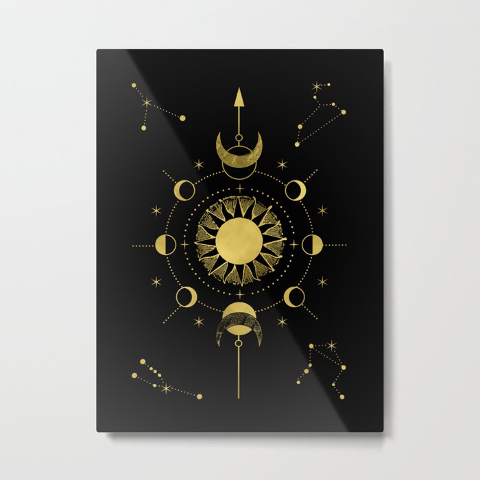 Sole Luna Metal Print