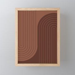 Two Tone Line Curvature XLVII Framed Mini Art Print