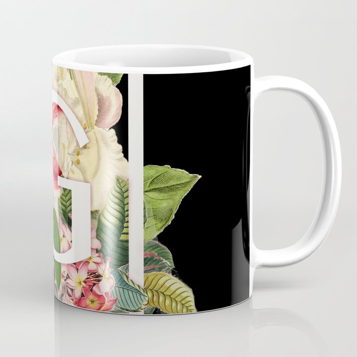 Floral Monogram - G Coffee Mug