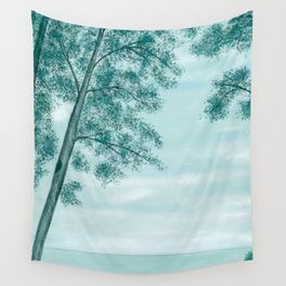 Winter Green Wall Tapestry
