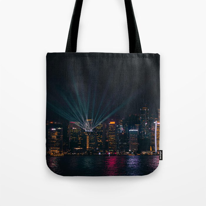 China Photography - Victoria Harbour Surrounded By City Life In Hong Kong Tote Bag