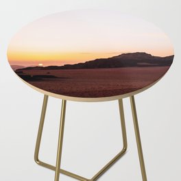 Wadi Rum Sunset, Jordan, Landscape, Travel Photography Side Table