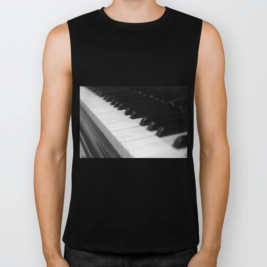 Piano keys Biker Tank