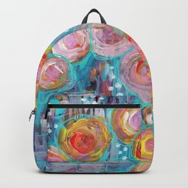 Roses on the Brick Walk Backpack
